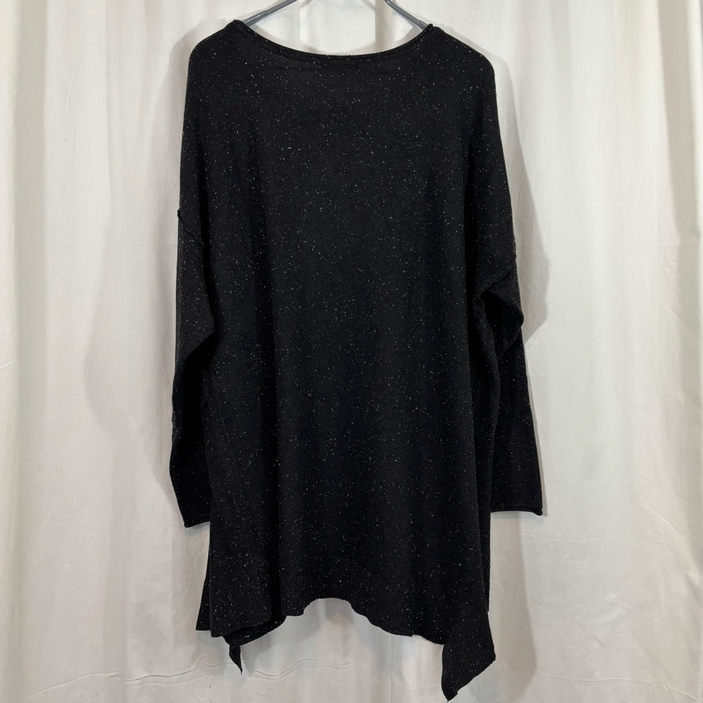 Women’s XL 89th + Madison Black Speckled Knit Long Sleeve Tunic Sweater